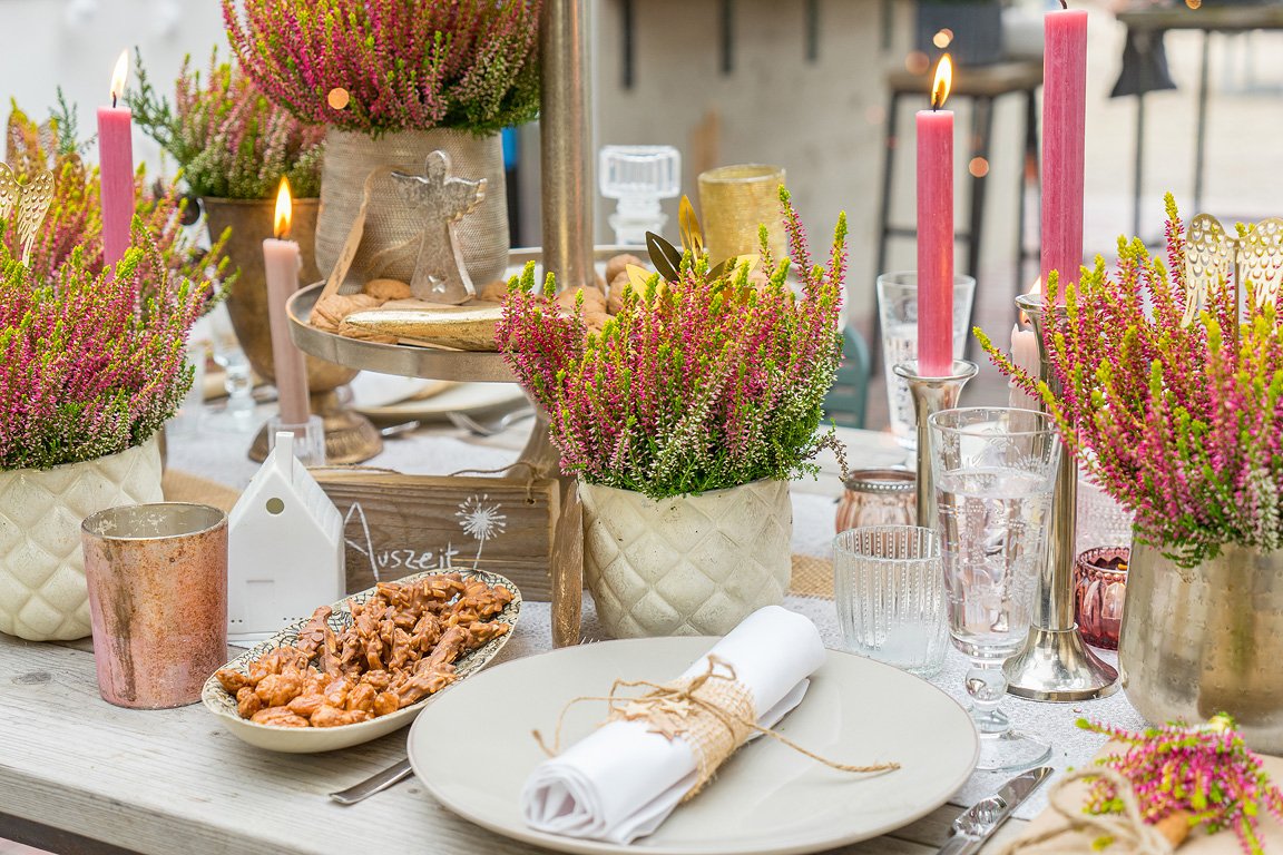 Gardengirls® Golden Angie Heide zu festlichen Anlässen dekorieren