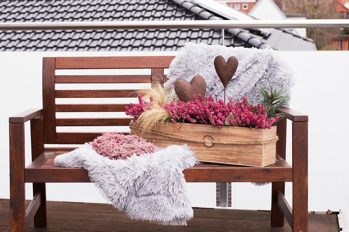 Gardengirls® Smixies® herbstliche Heide-Dekoration im Kübel mit Kürbis